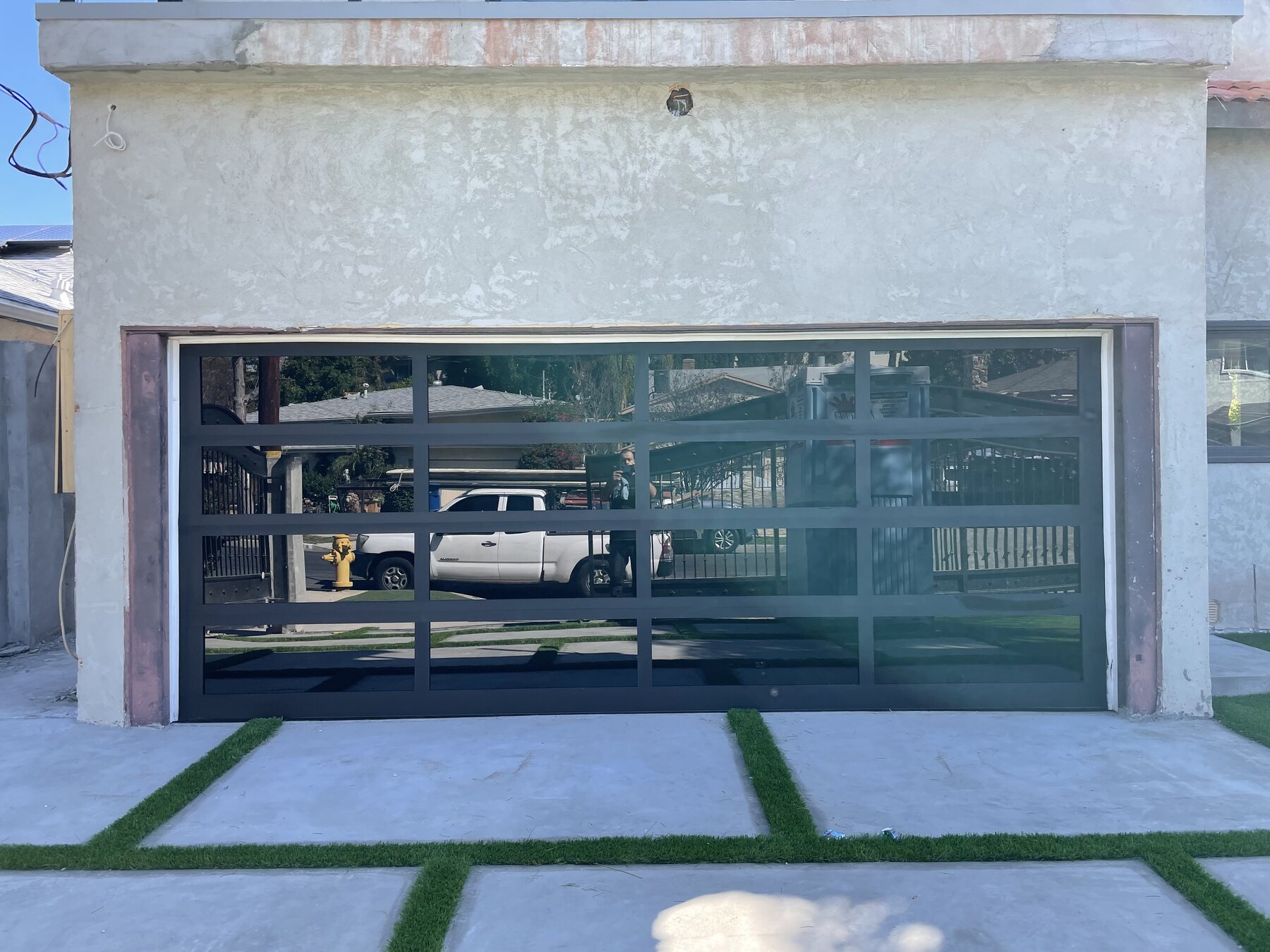 Custom horizontal garage door