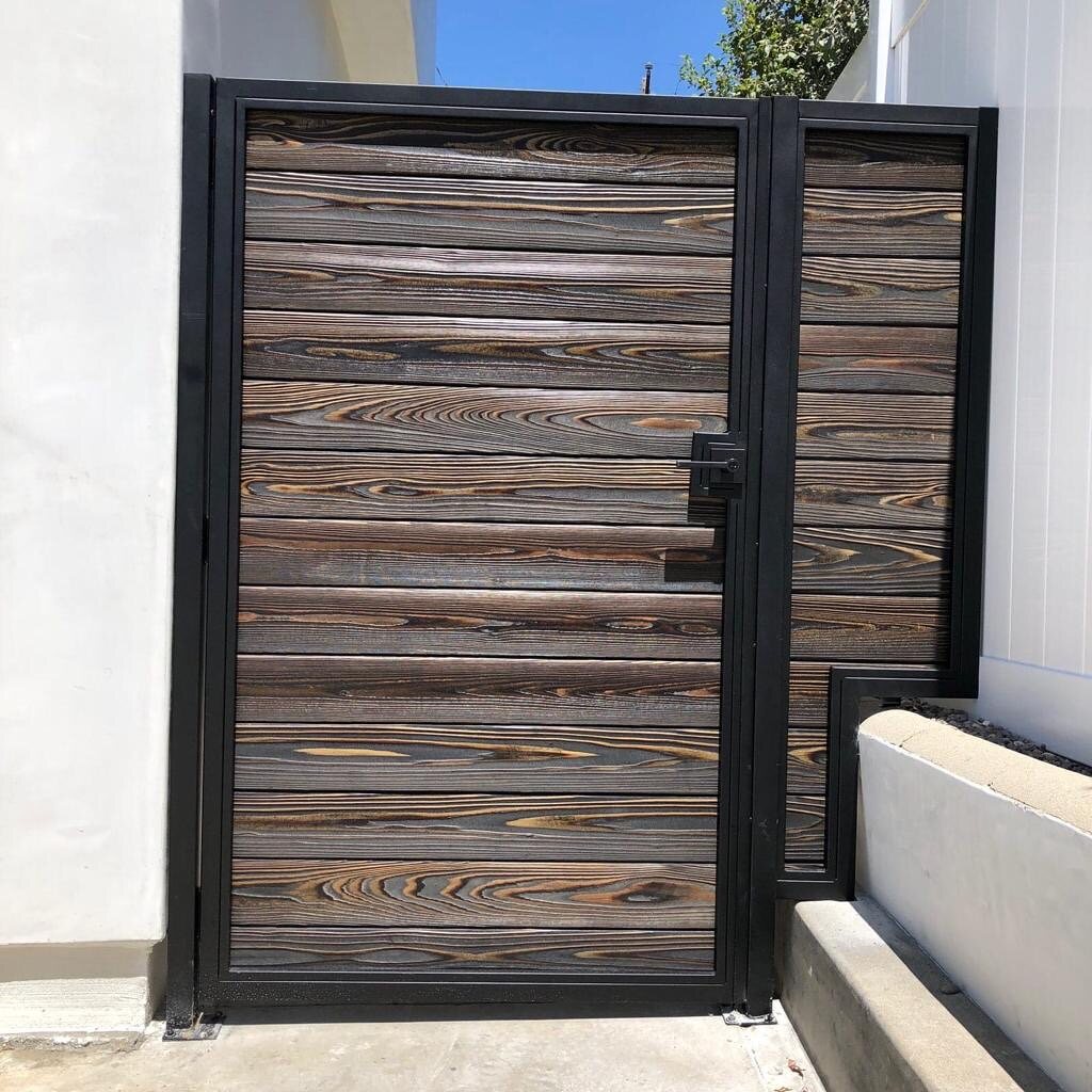 Wood pedestrian gate