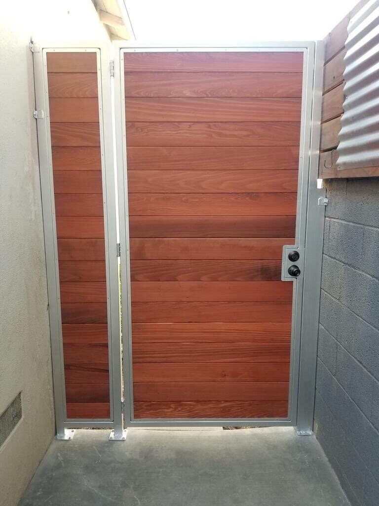 Custom wood entry door