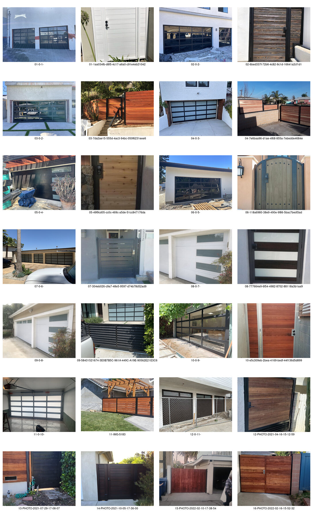 Selected project collection